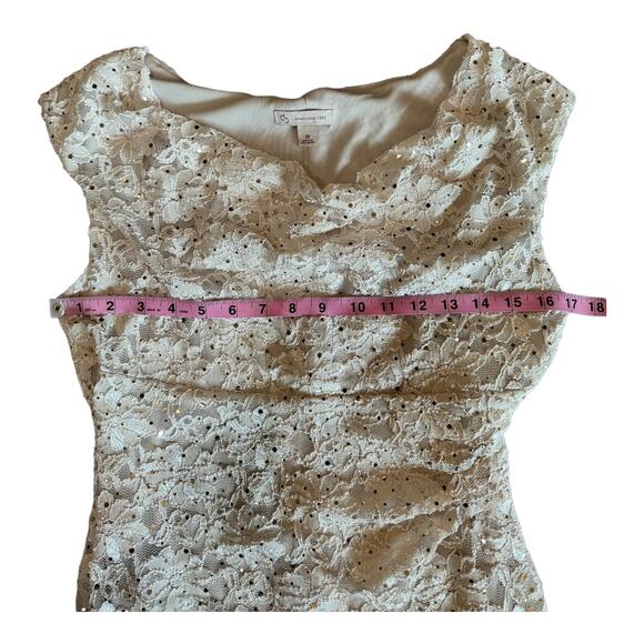 DB Established | Women's Cream Sleeveless Dress | Size 10 | NWT | 0962 - Picture 4 of 10